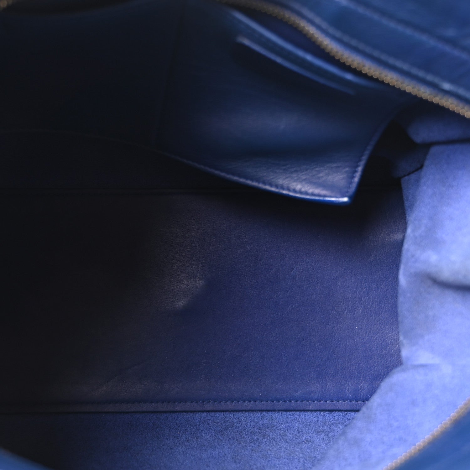 Calfskin Small Classic Y Cabas Royal Blue