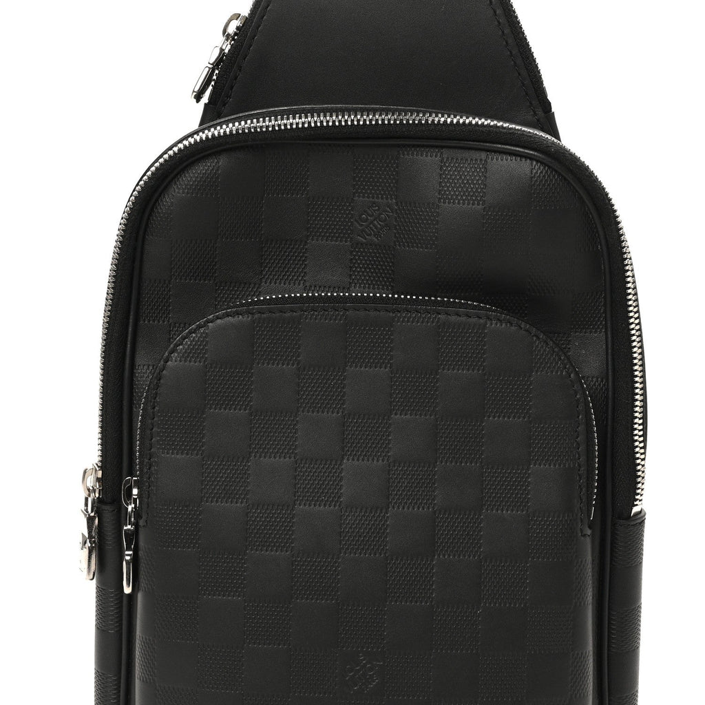 Damier Infini Avenue Sling Bag NM Onyx