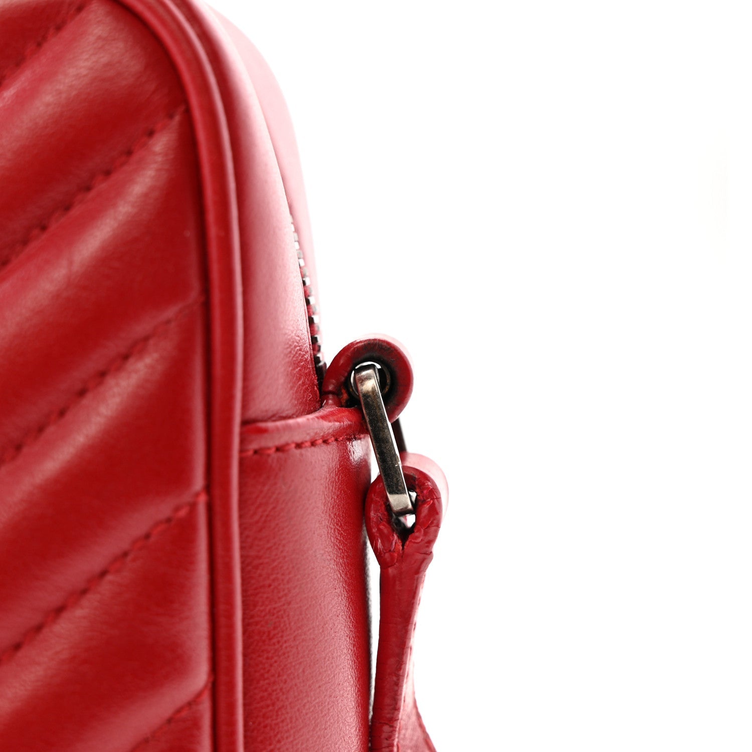 Calfskin Matelasse Monogram Lou Camera Bag Red