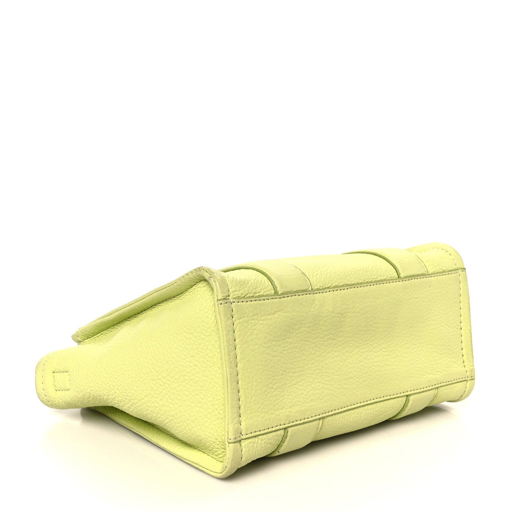 Grained Calfskin Small The Tote Bag Limoncello