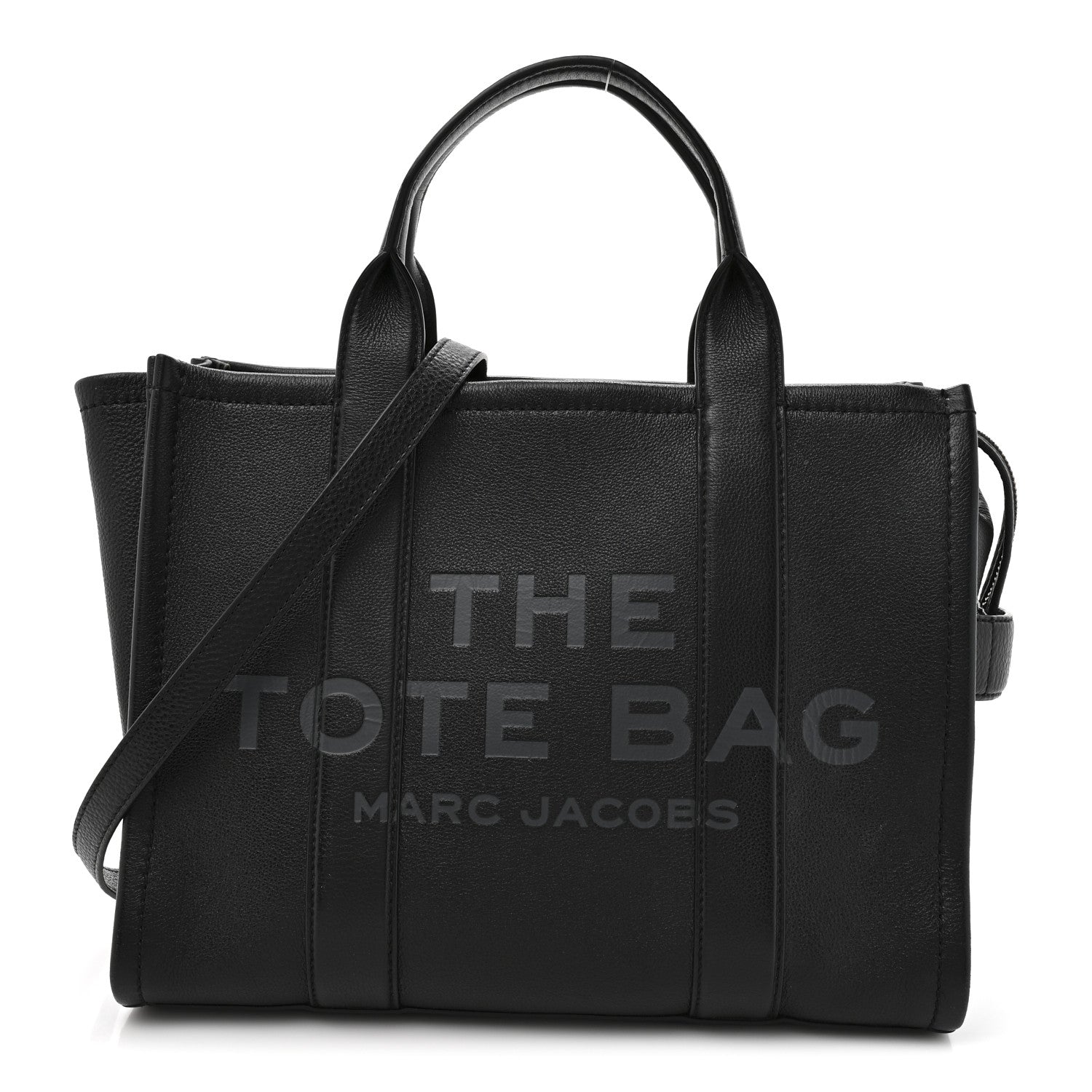 Grained Calfskin Medium The Tote Bag Black