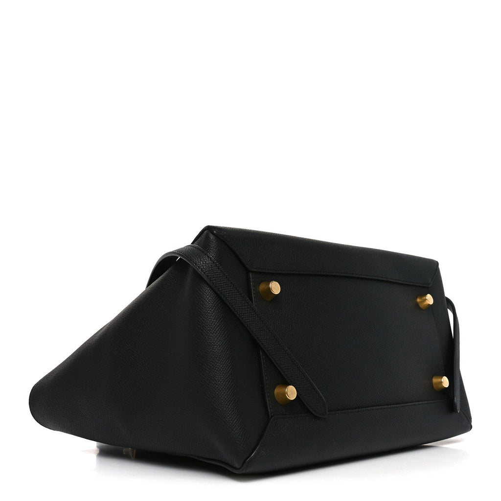 Grained Calfskin Mini Belt Bag Black
