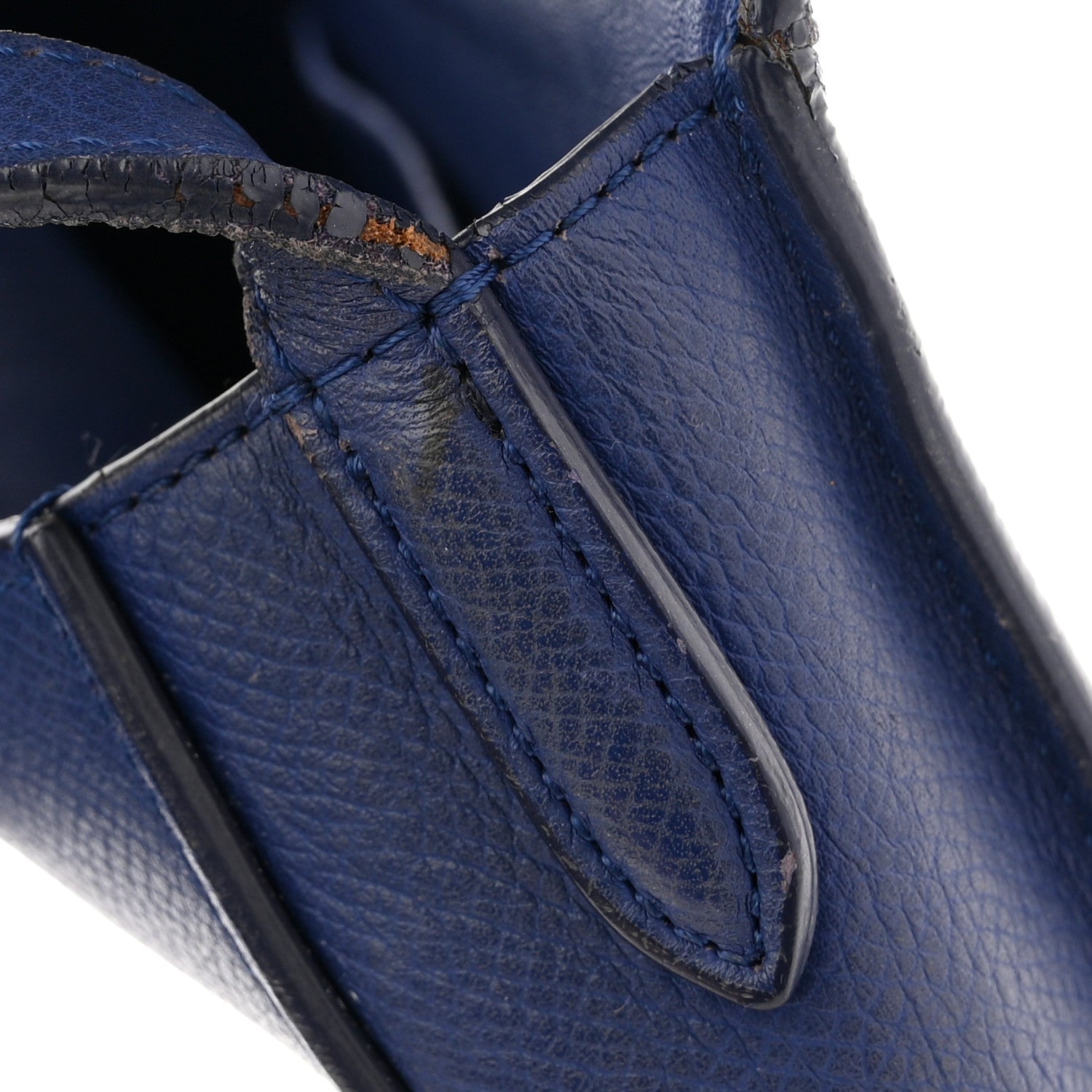 Grained Calfskin Small Trotteur  Indigo
