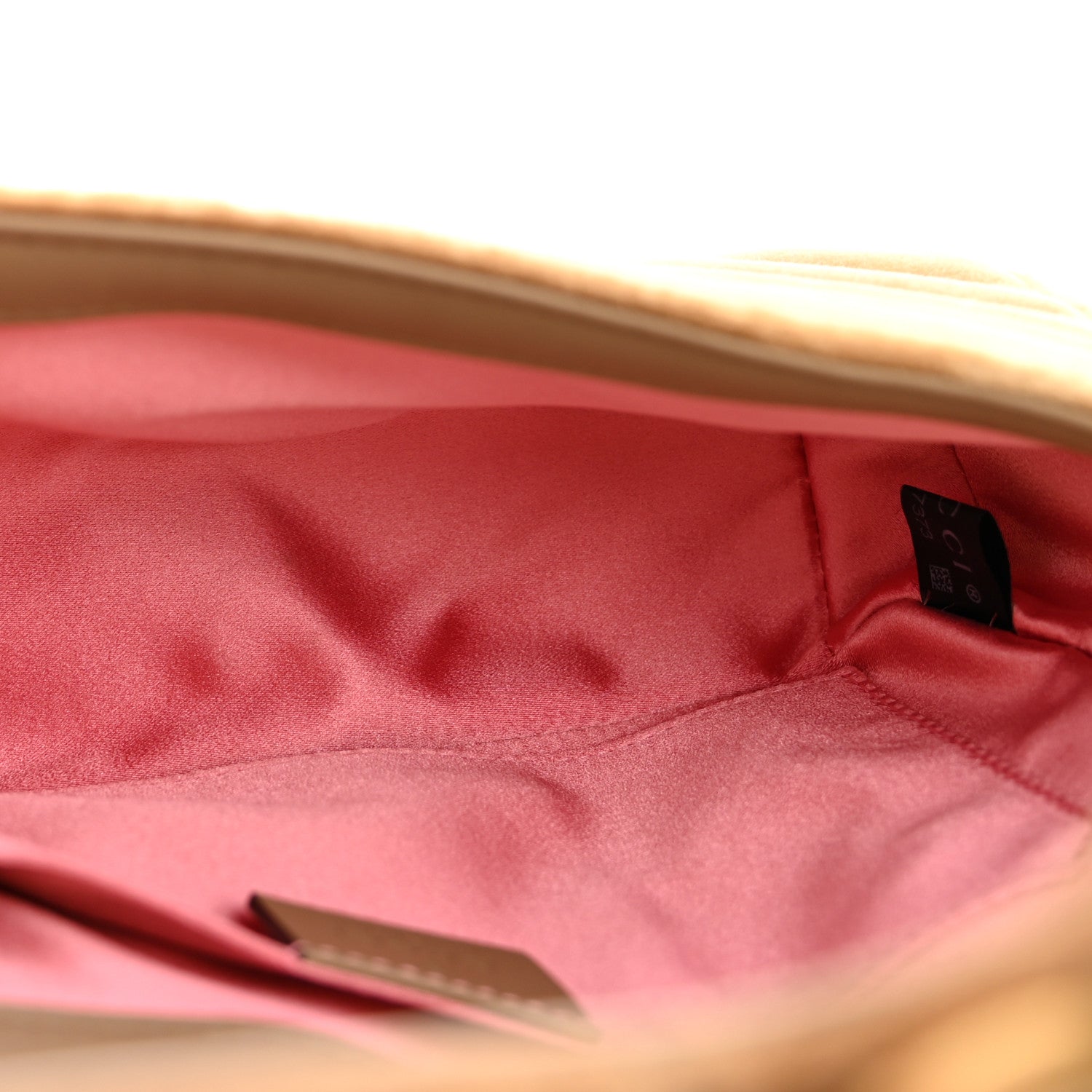 Velvet Matelasse Mini GG Marmont Shoulder Bag Taupe