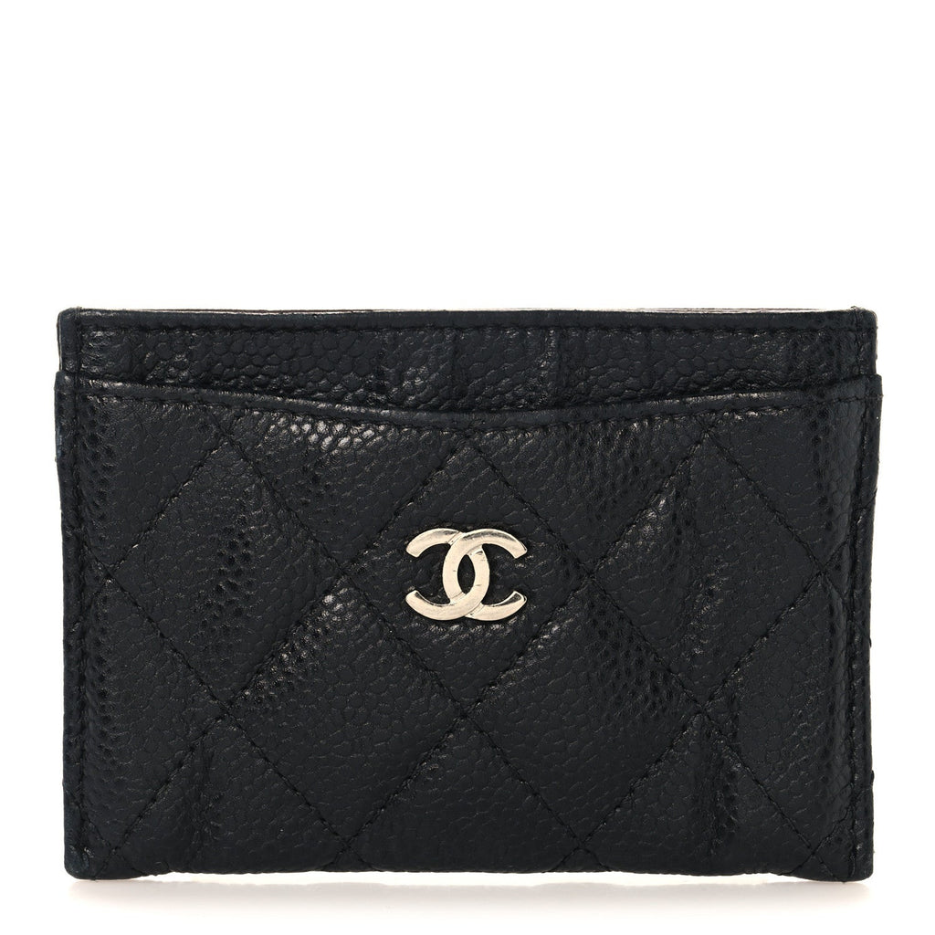 Caviar Quilted  Holder Black