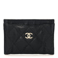Caviar Quilted  Holder Black