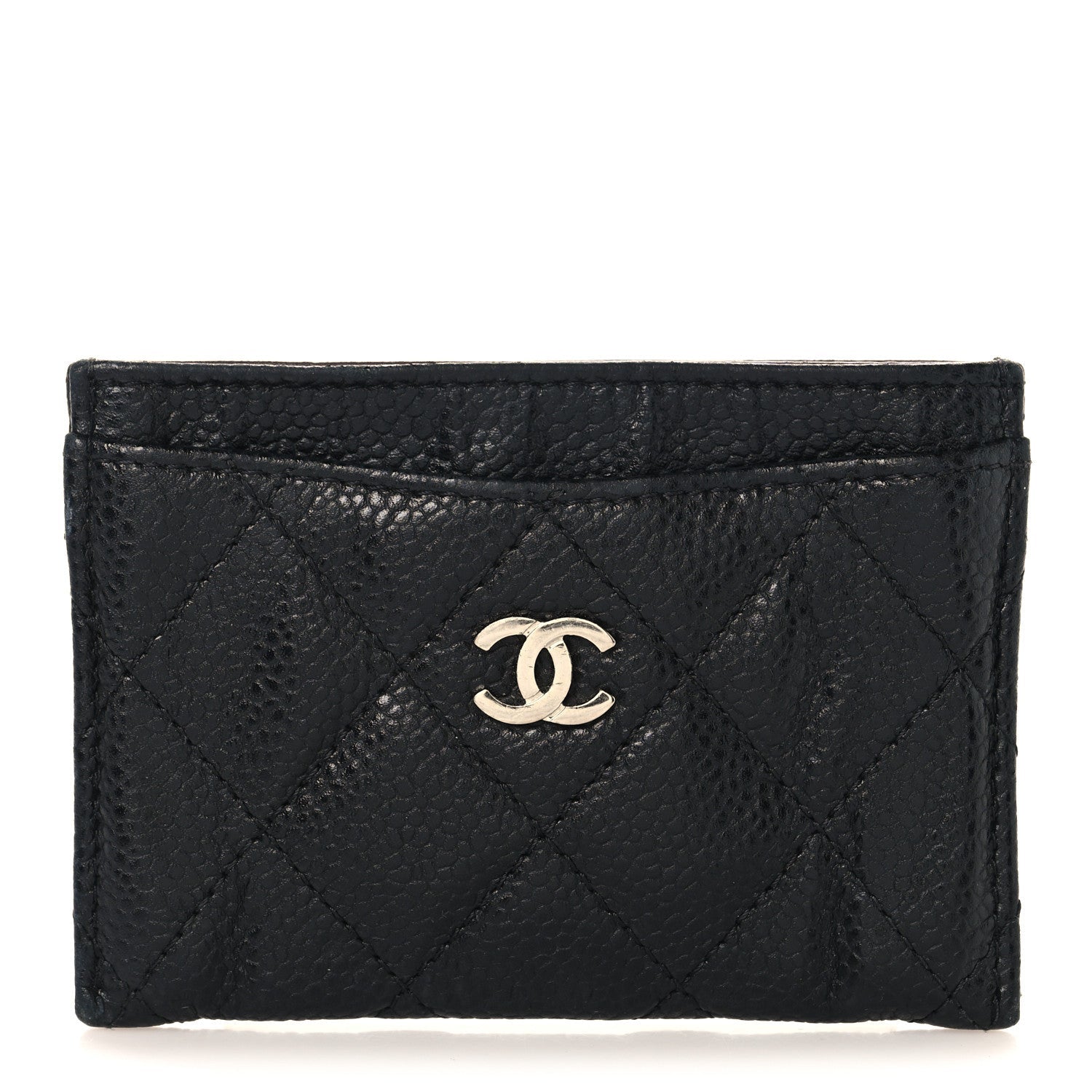Caviar Quilted  Holder Black
