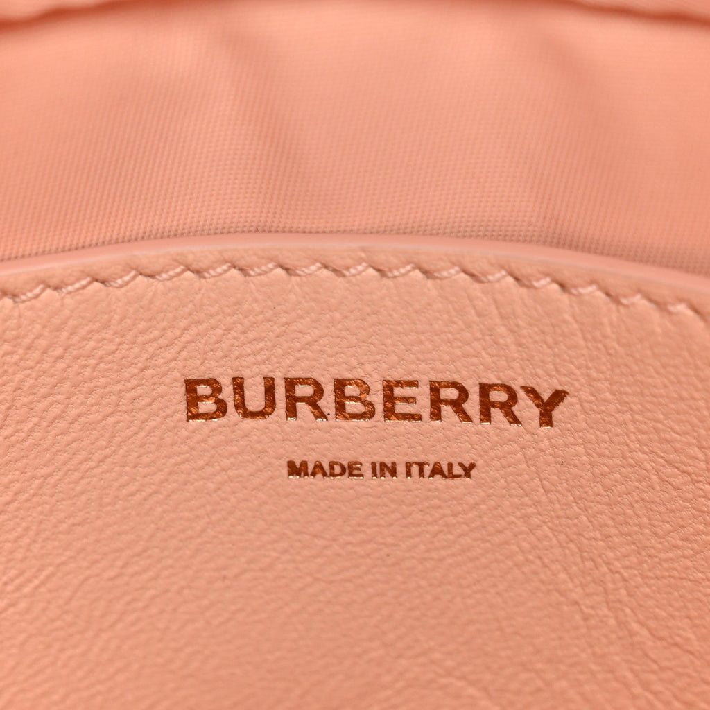 Lambskin Quilted Mini Lola Camera Bag Peach Pink