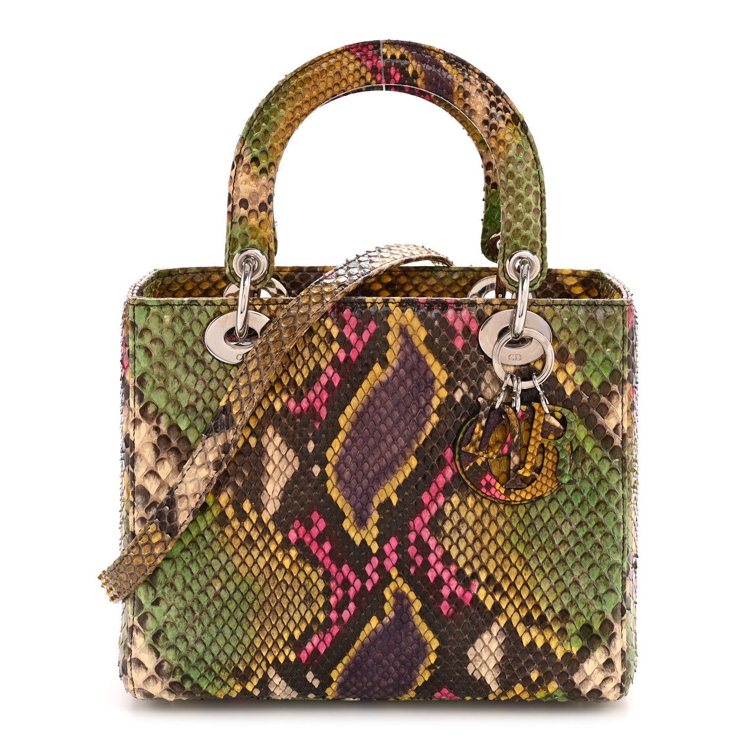 Snakeskin Medium Lady Dior Multicolor
