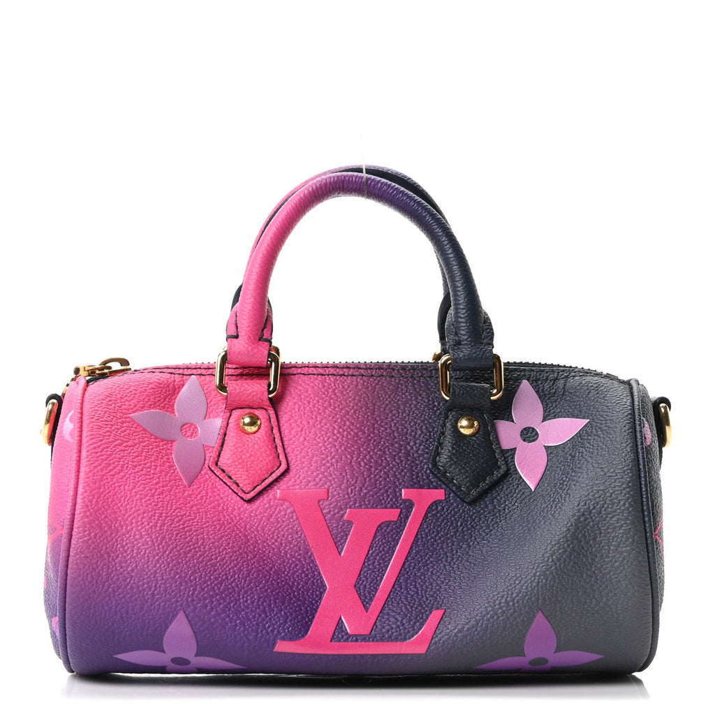 Monogram Giant Spring In The City Papillon BB Midnight Fuchsia