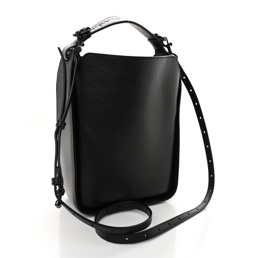 Calfskin Logo XS Tool 2.0 North-South Tote Black