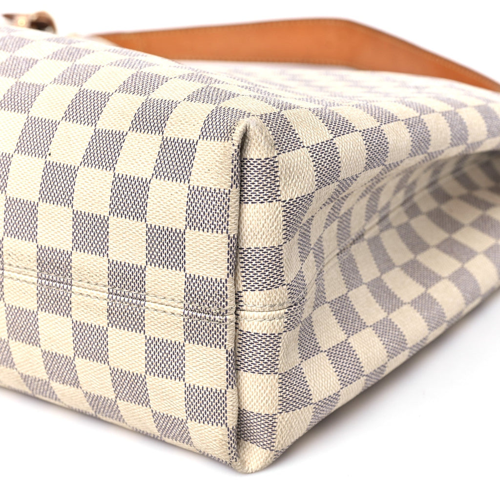 Damier Azur Graceful MM Rose Ballerine