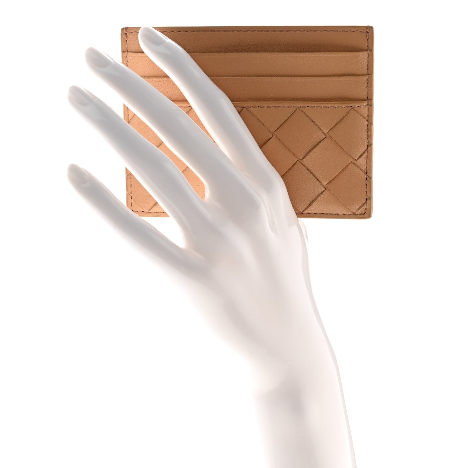 Nappa Intrecciato  Holder Almond