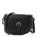 Charisma Calfskin Gucci Embossed Shoulder Flap Bag Black