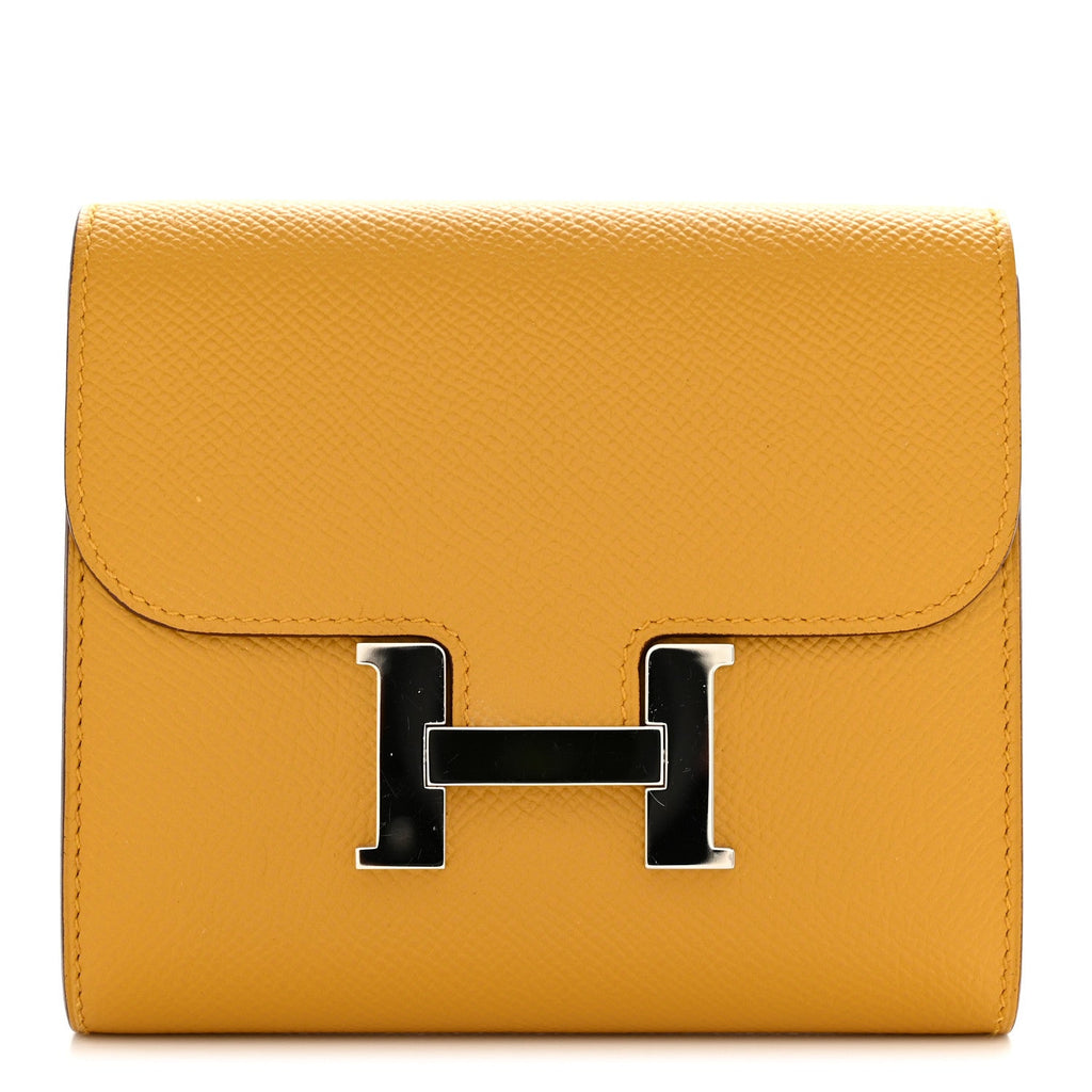 Epsom Constance Compact Passant Wallet Jaune Ambre