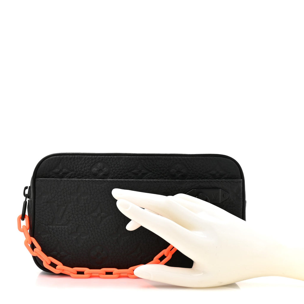 Taurillon Monogram Uniformes Solar Ray Soft Pochette Volga Belt Bag Black