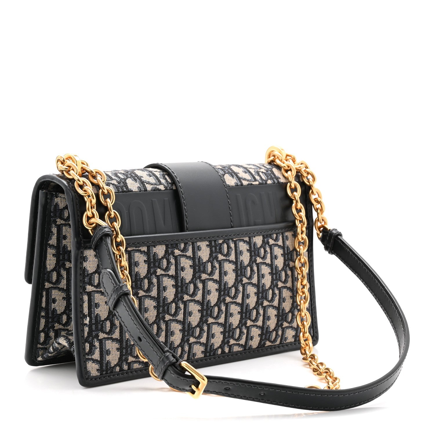 Oblique 30 Montaigne Chain Flap Bag Blue