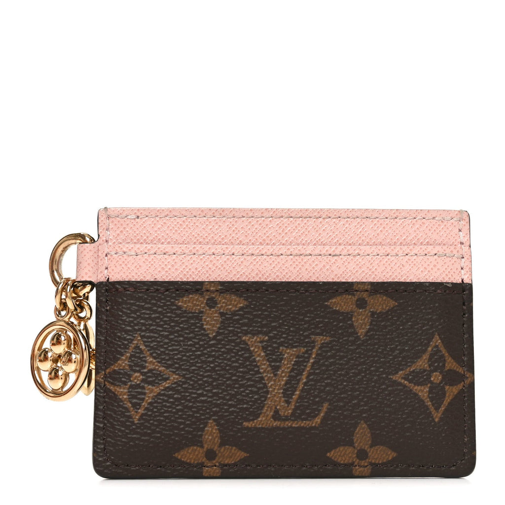 Monogram LV Charms  Holder Rose Ballerine