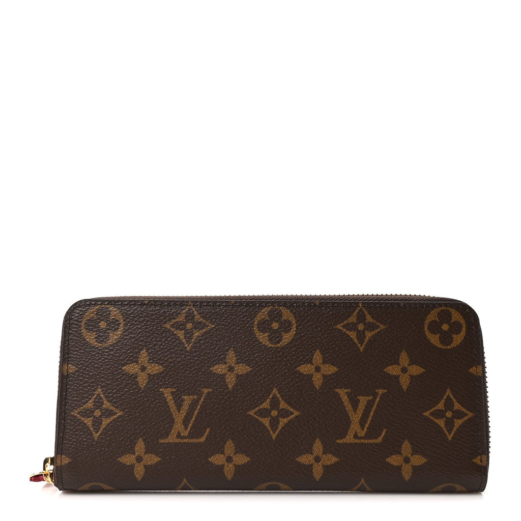 Monogram Clemence Wallet Fuchsia