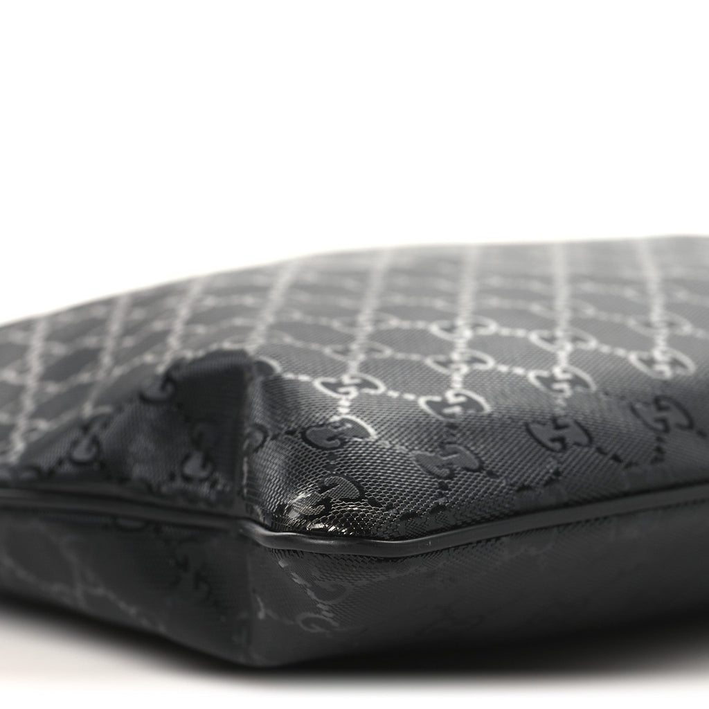 Imprime Monogram Medium Flat Messenger Bag Black