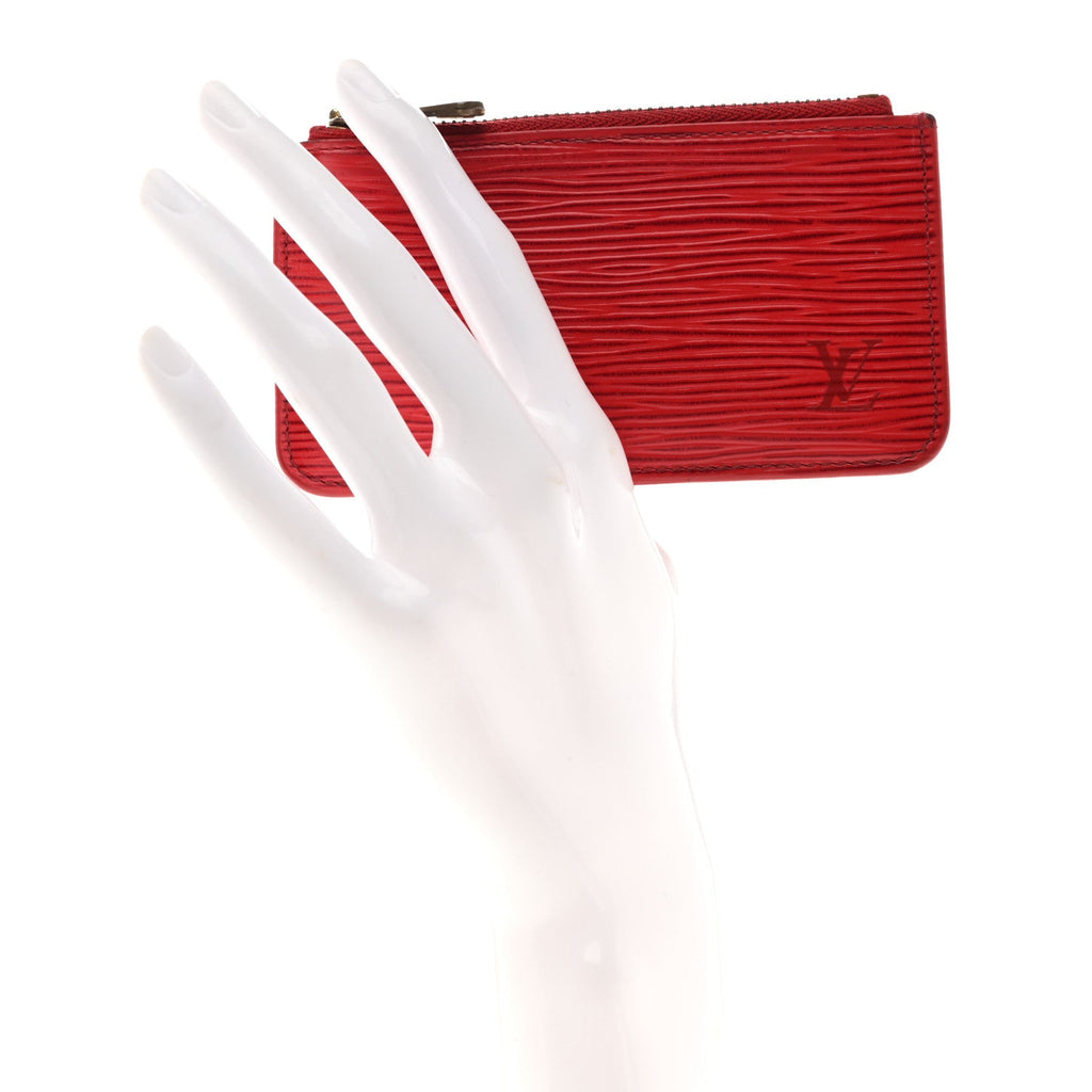 Epi Key Pouch Castillan Red
