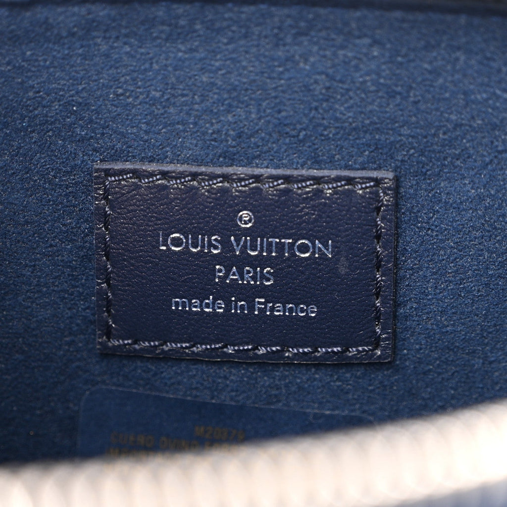 Lambskin Embossed Monogram Coussin PM Navy