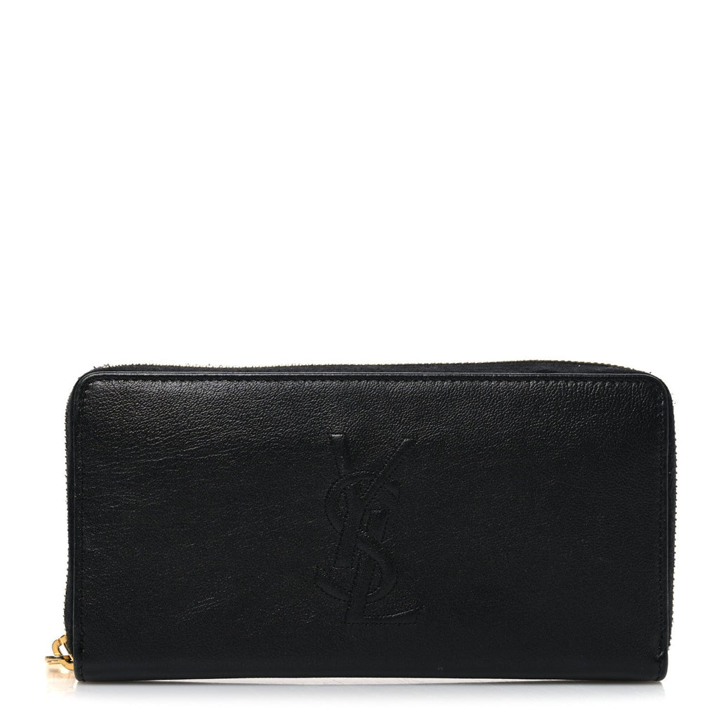 Chevre Belle De Jour Zip Around Wallet Black