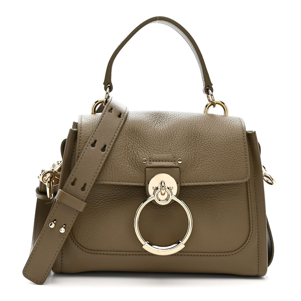 Calfskin Mini Tess Day Bag Motty Grey