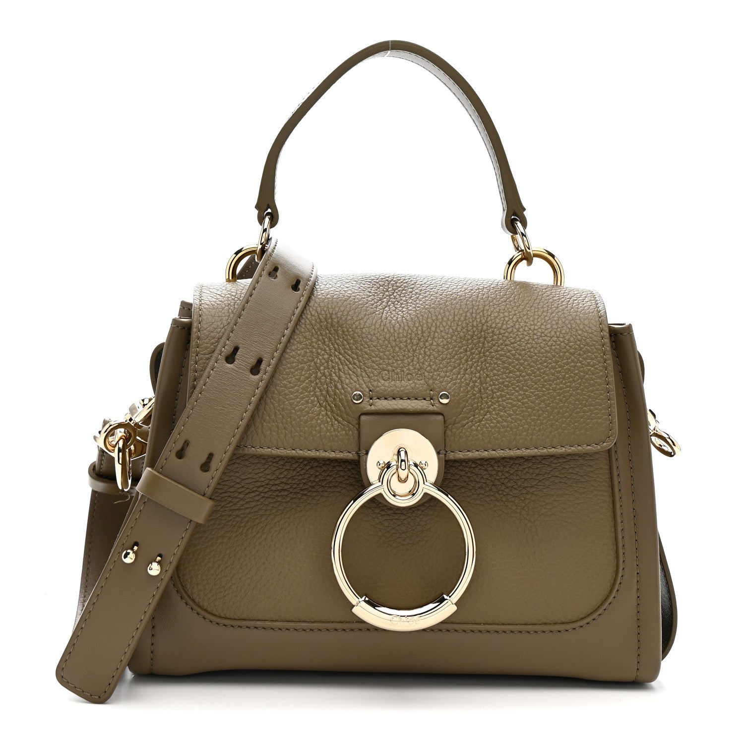 Calfskin Mini Tess Day Bag Motty Grey