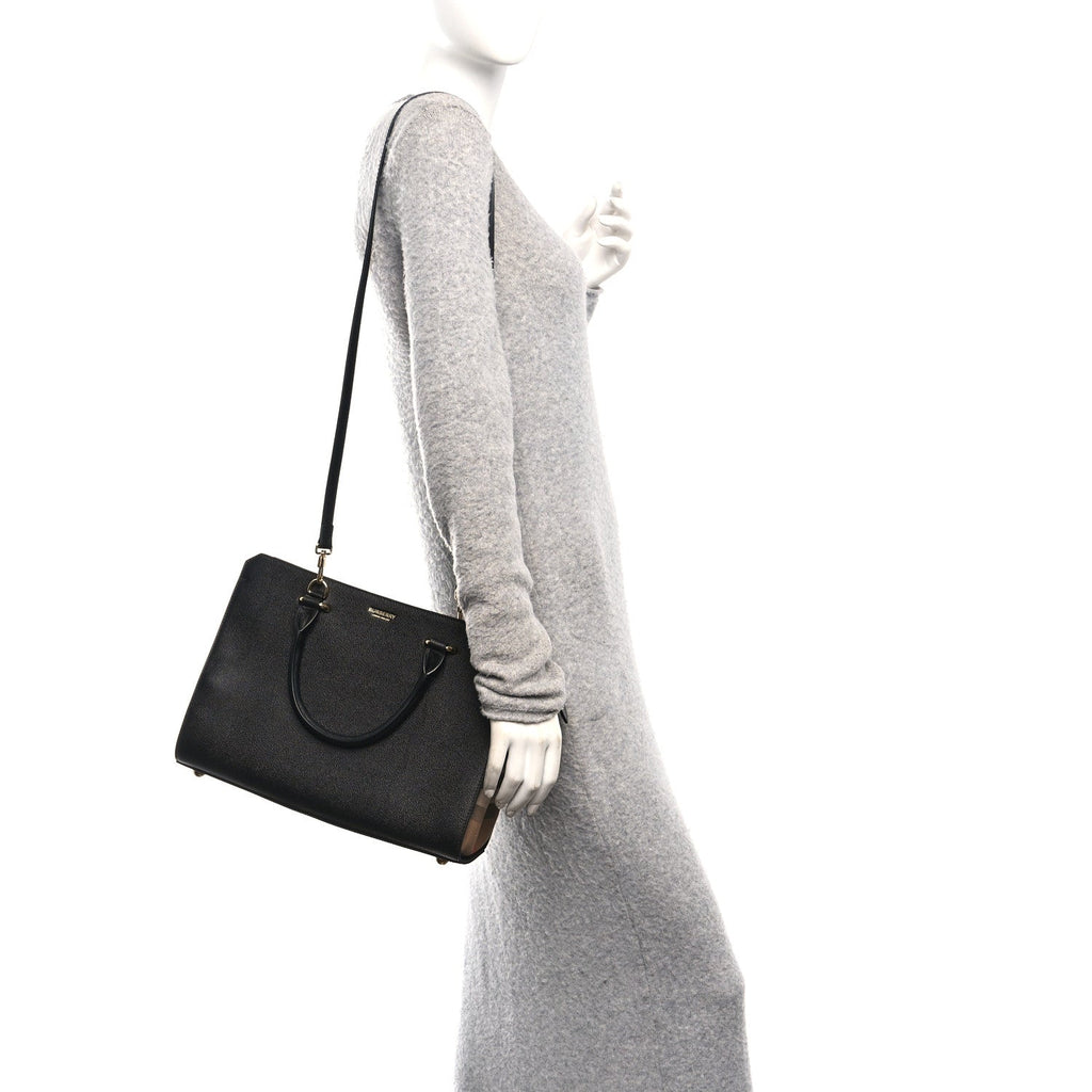 Calfskin Mega Check Small Banwell Tote Black