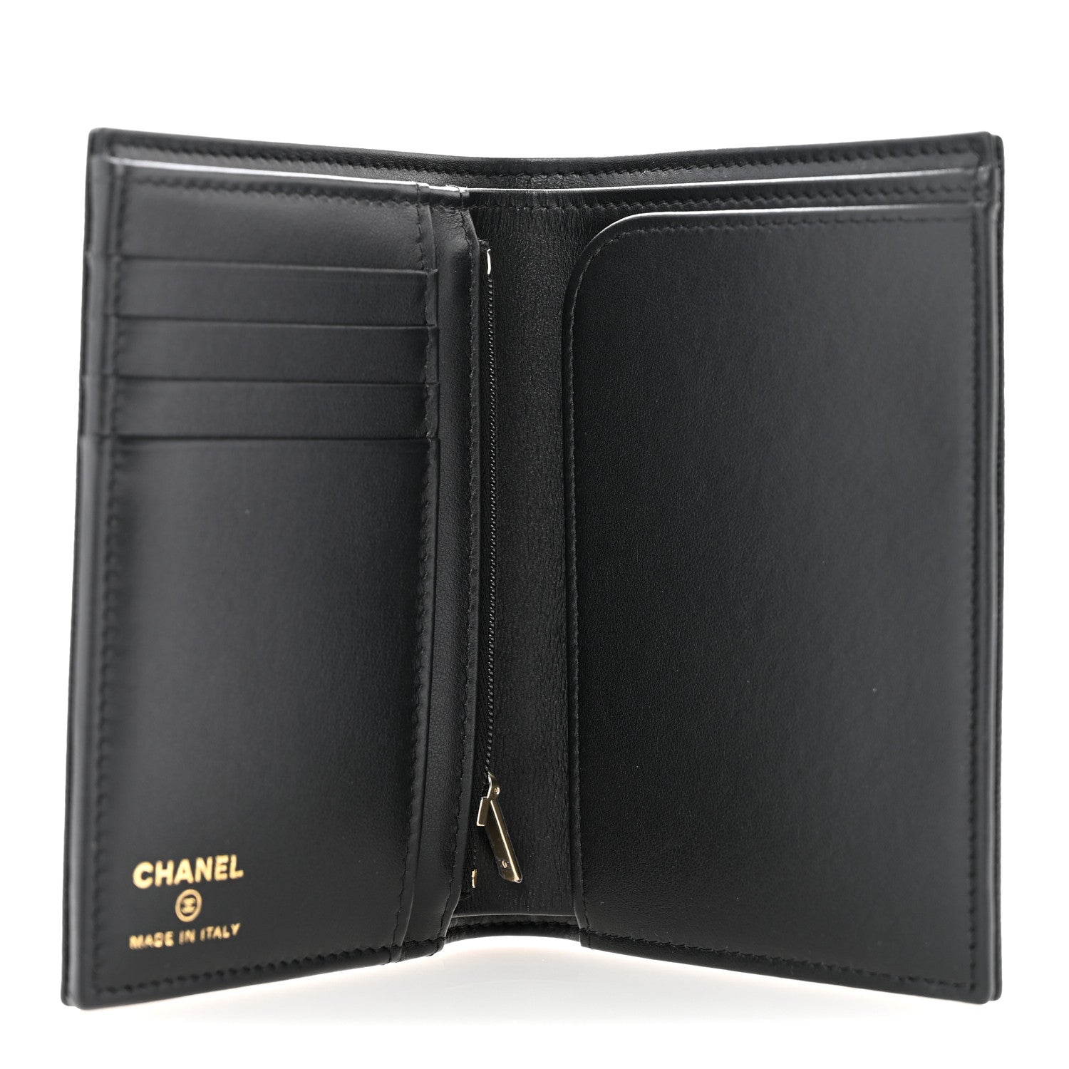 Caviar Timeless Passport Holder Black