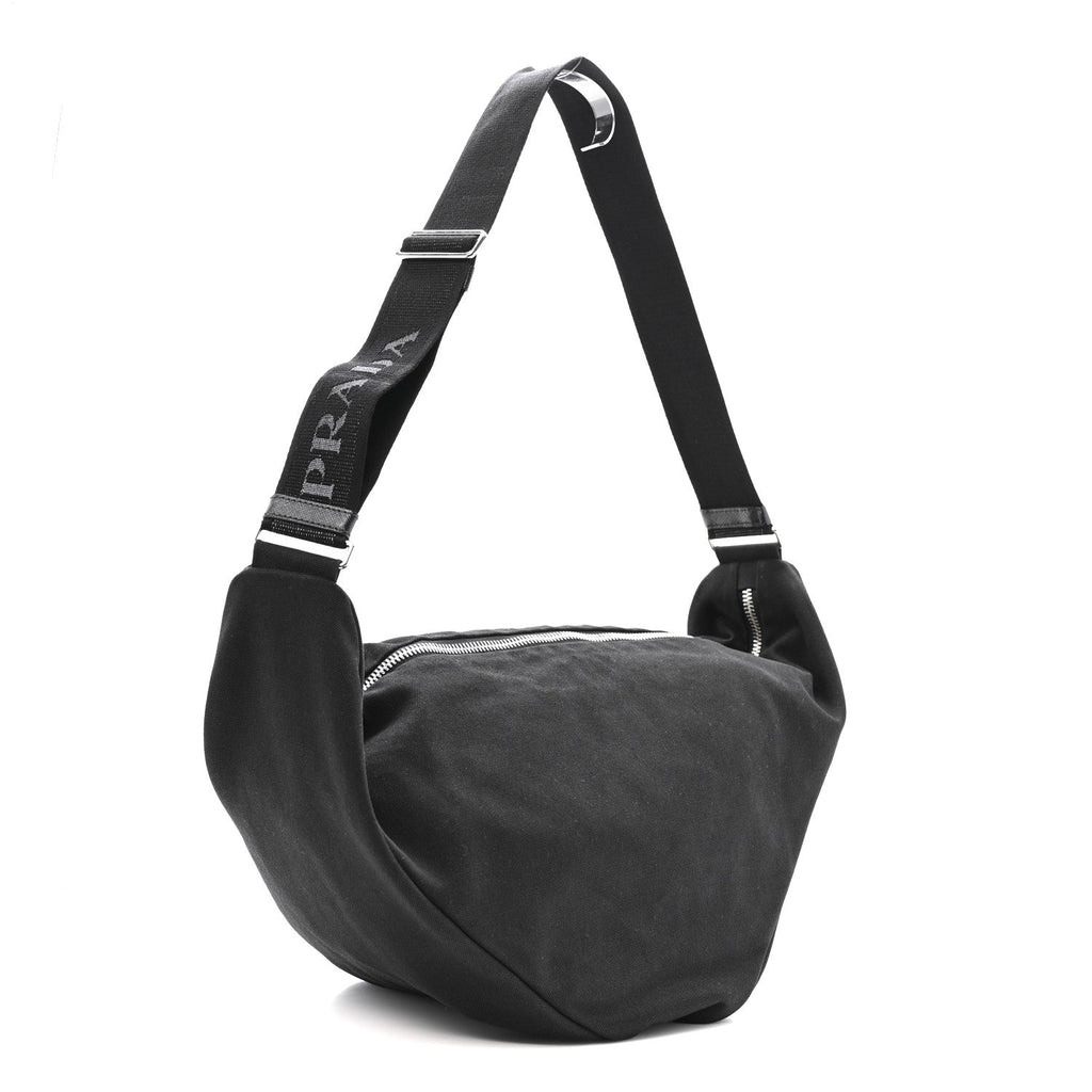Canapa Triangle Shoulder Bag Black