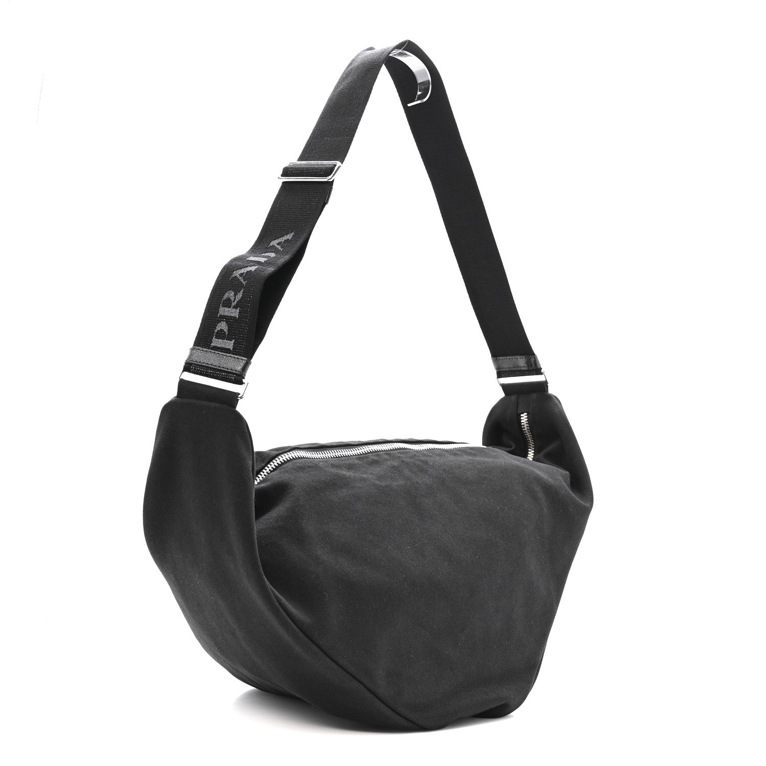 Canapa Triangle Shoulder Bag Black