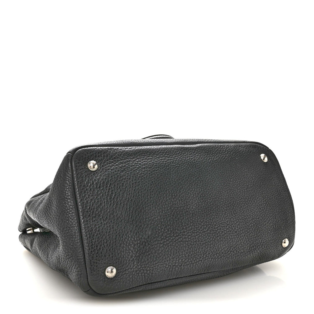 Vitello Daino Tote Dark Grey