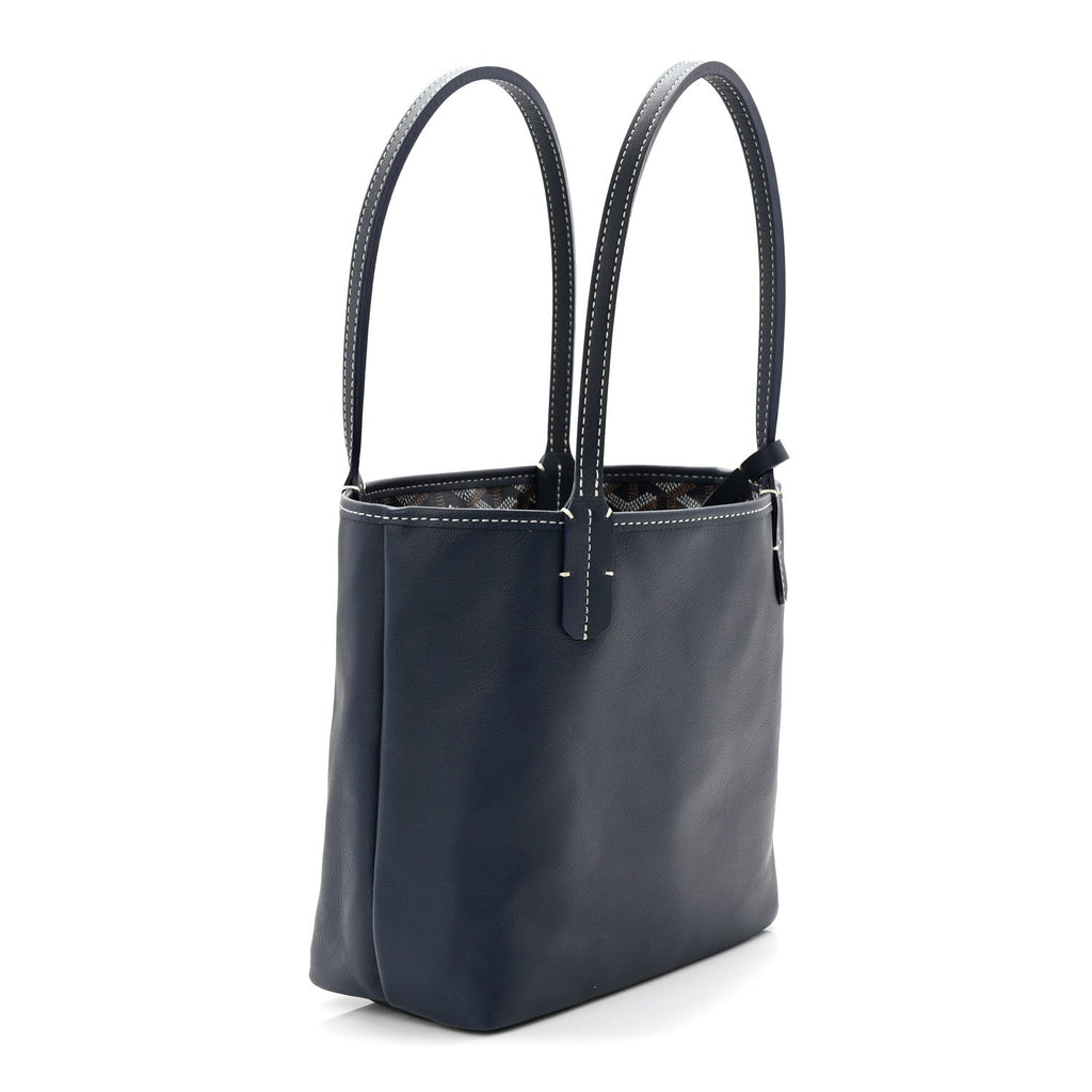 Goyardine Reversible Mini Anjou Navy