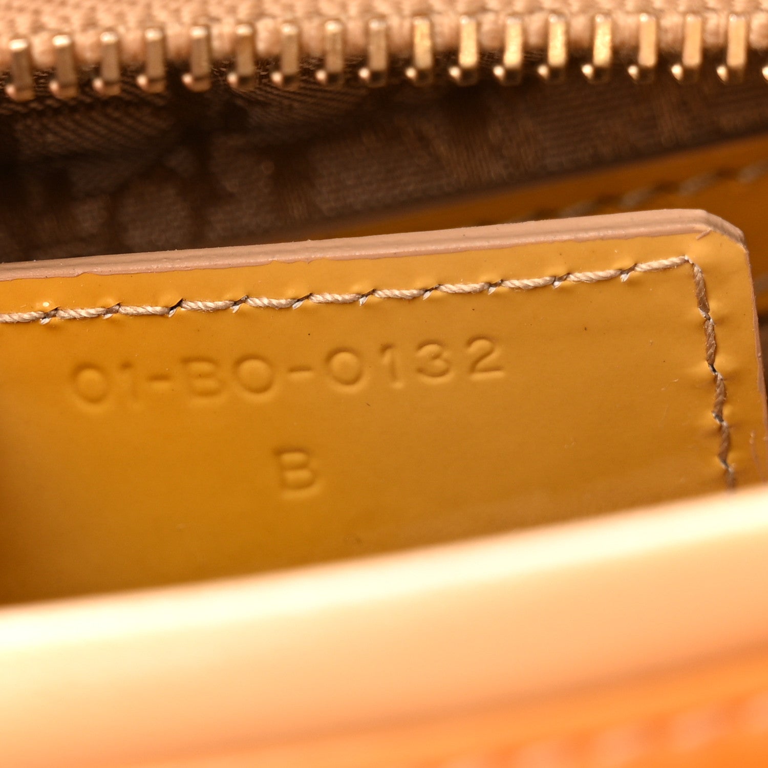 Patent Cannage Medium Lady Dior Dark Beige