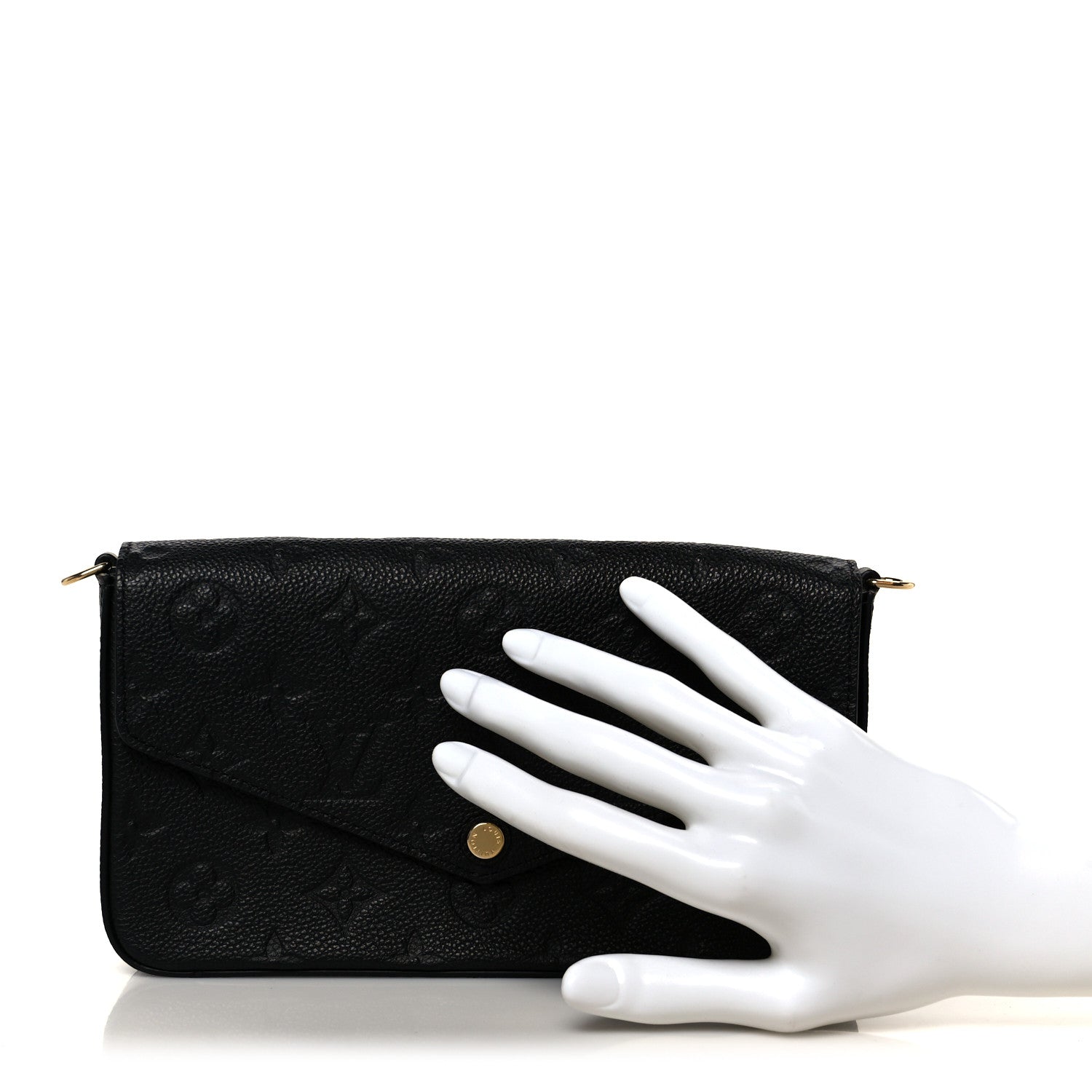 Empreinte Pochette Felicie Chain Wallet Black