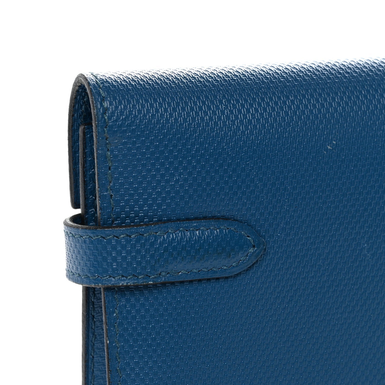 Grain d'H Kelly Longue Wallet Bleu De Galice