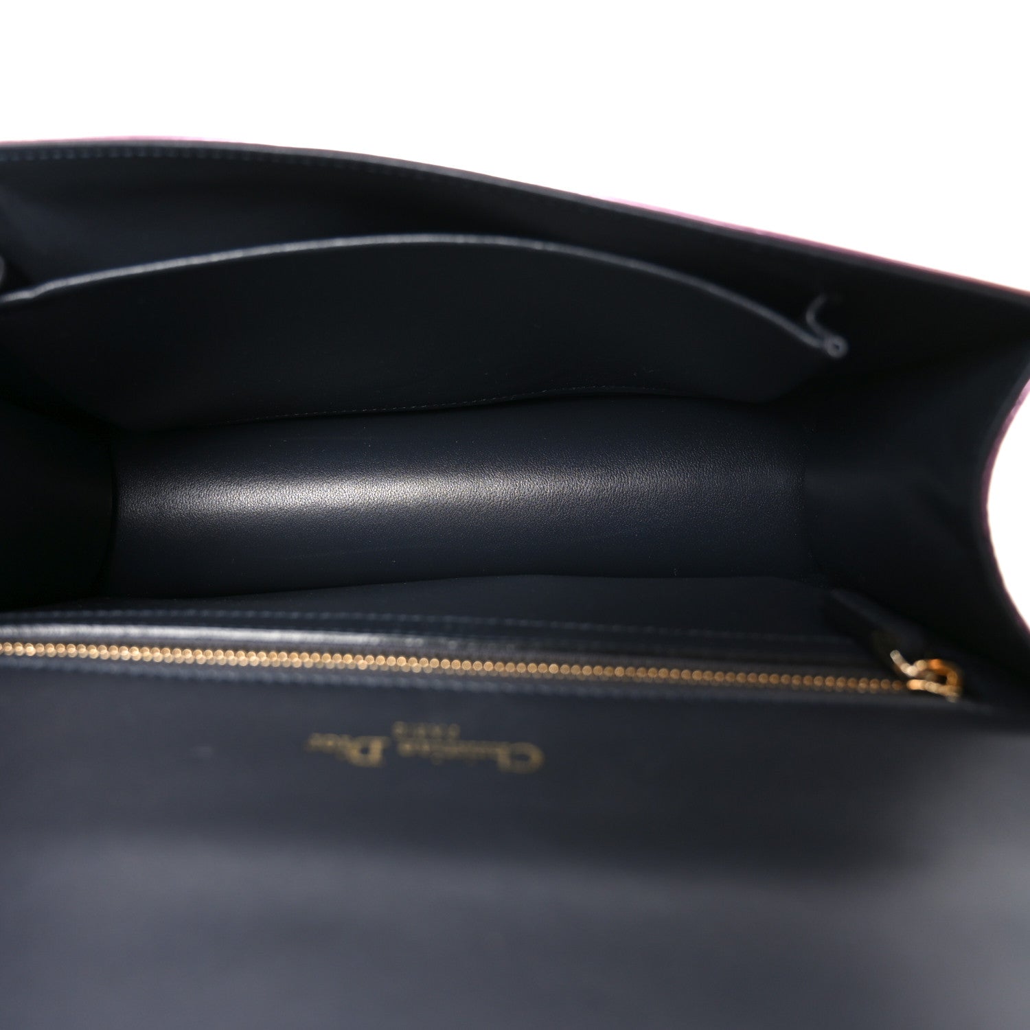 Metallic Patent Micro-Cannage Medium Diorama Flap Bag Pink