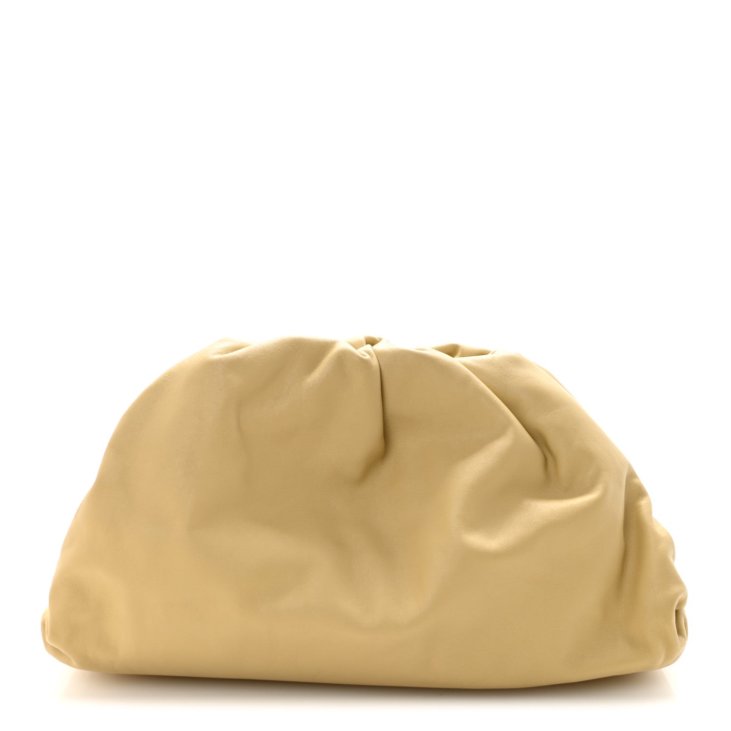 Smooth Butter Calf The Pouch Oversized Clutch Tapioca