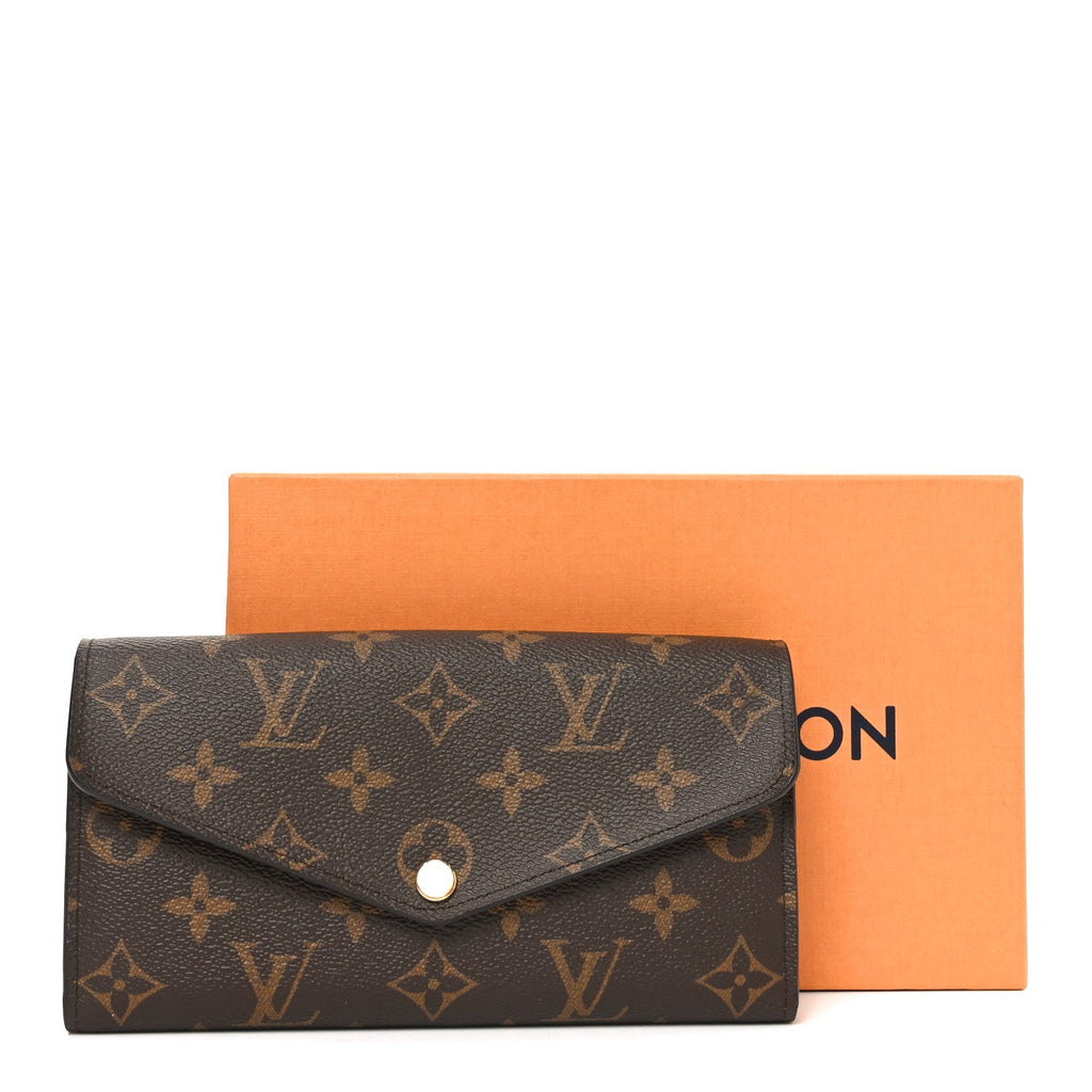 Monogram Sarah Wallet NM Coquelicot