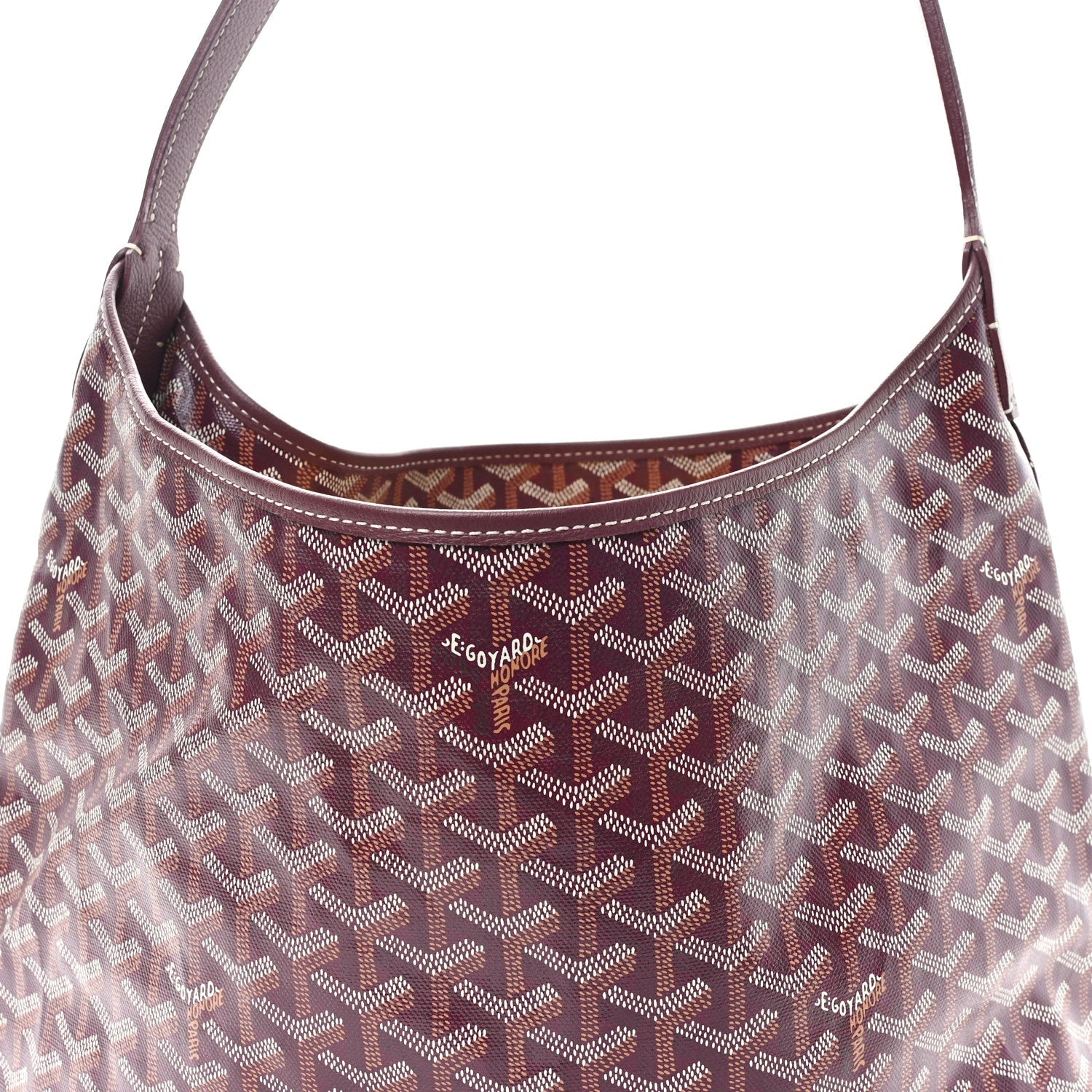Goyardine Boheme Hobo Burgundy