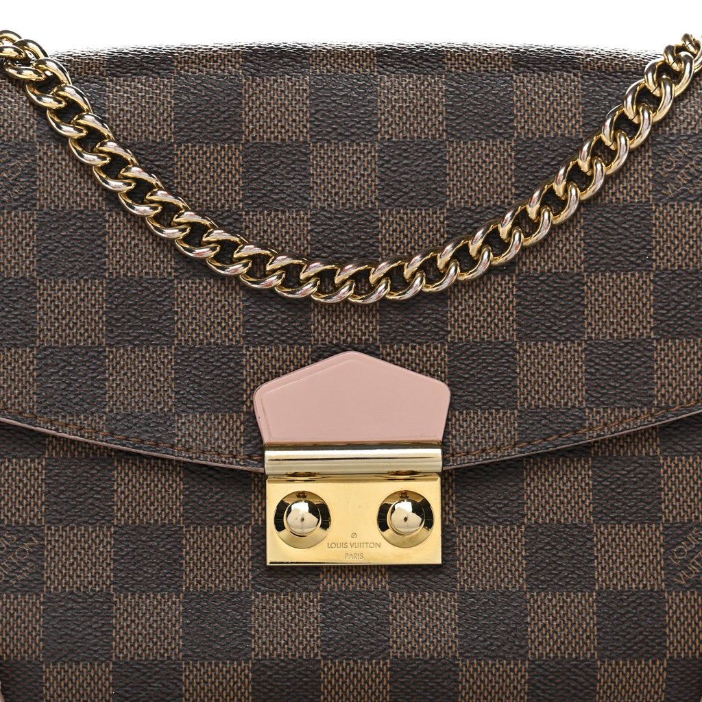 Damier Ebene Caissa Clutch Rose Ballerine
