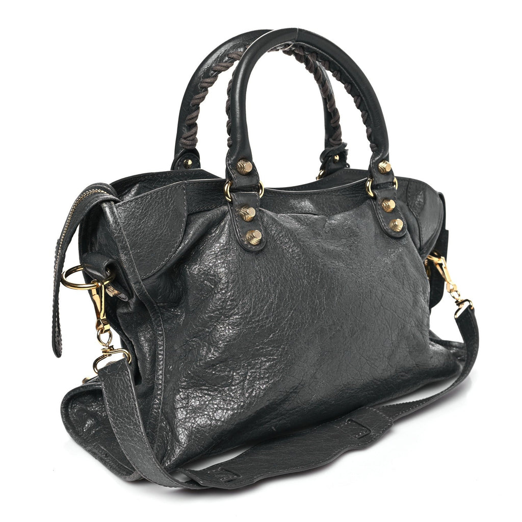 Agneau Giant 12 Gold Hardware City Gris Fossile
