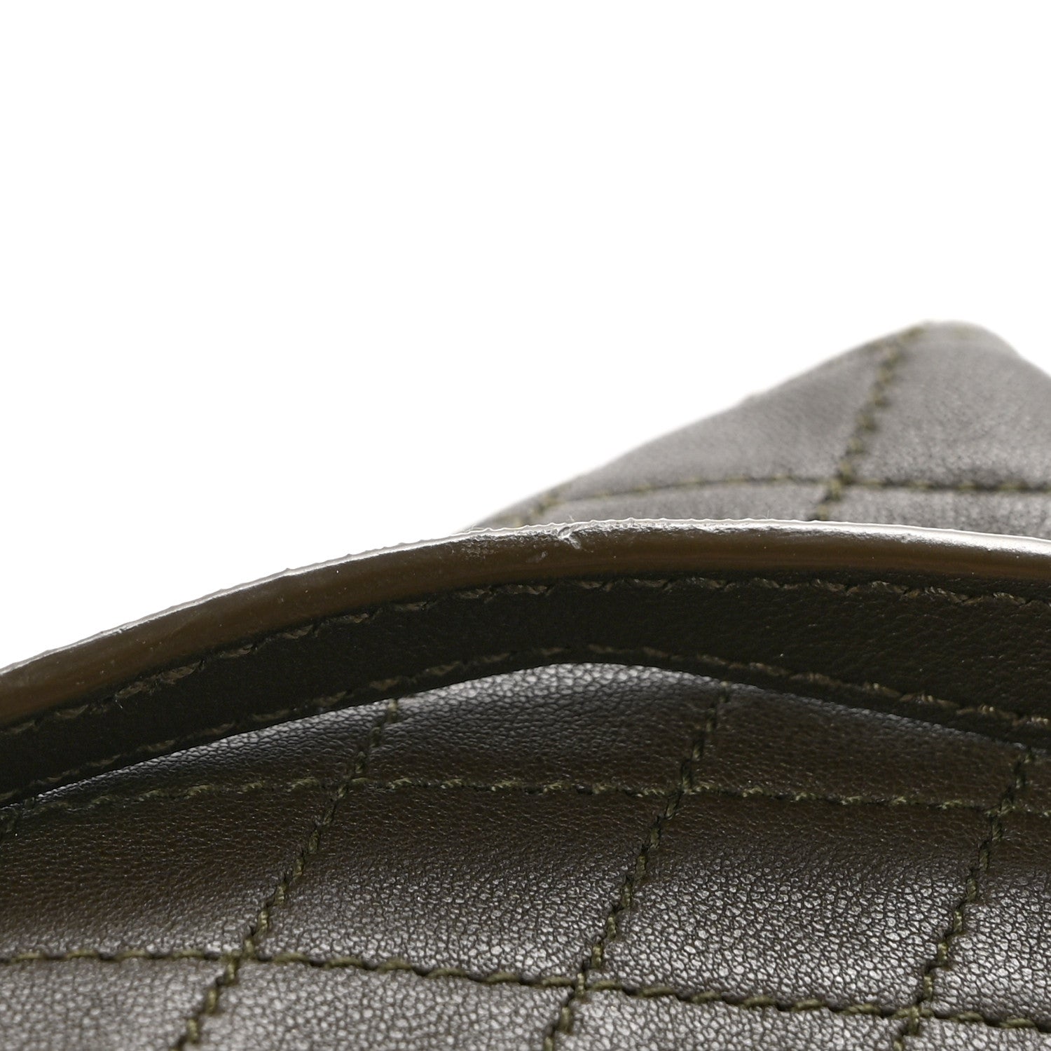 Lambskin Quilted Gaby Zipped Pouch
