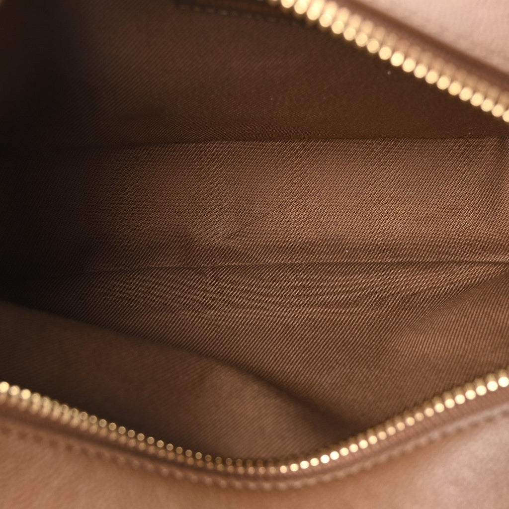 Calfskin House Check Camera Bag Earth