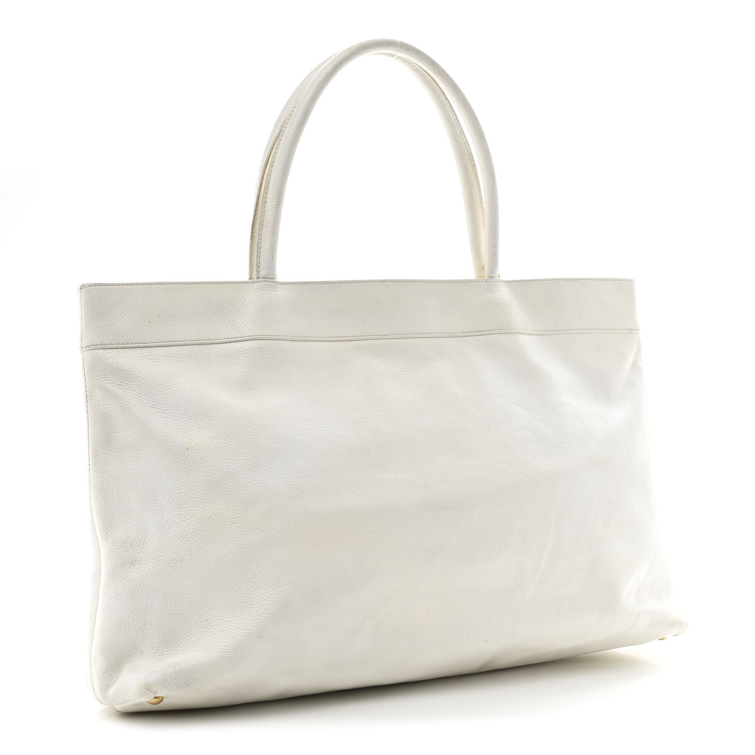 Caviar CC Timeless Tote White