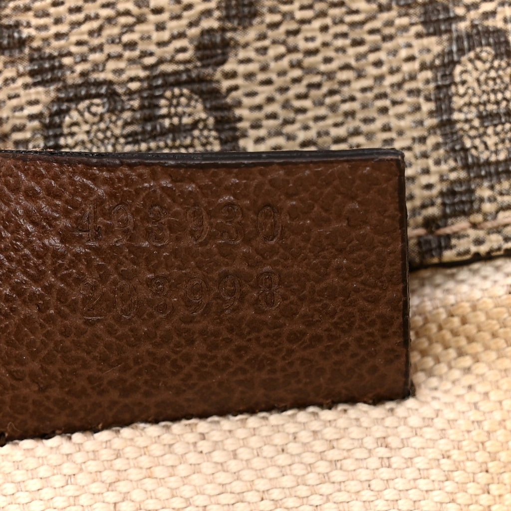 GG Supreme Monogram Neo Vintage Web Belt Bag Brown