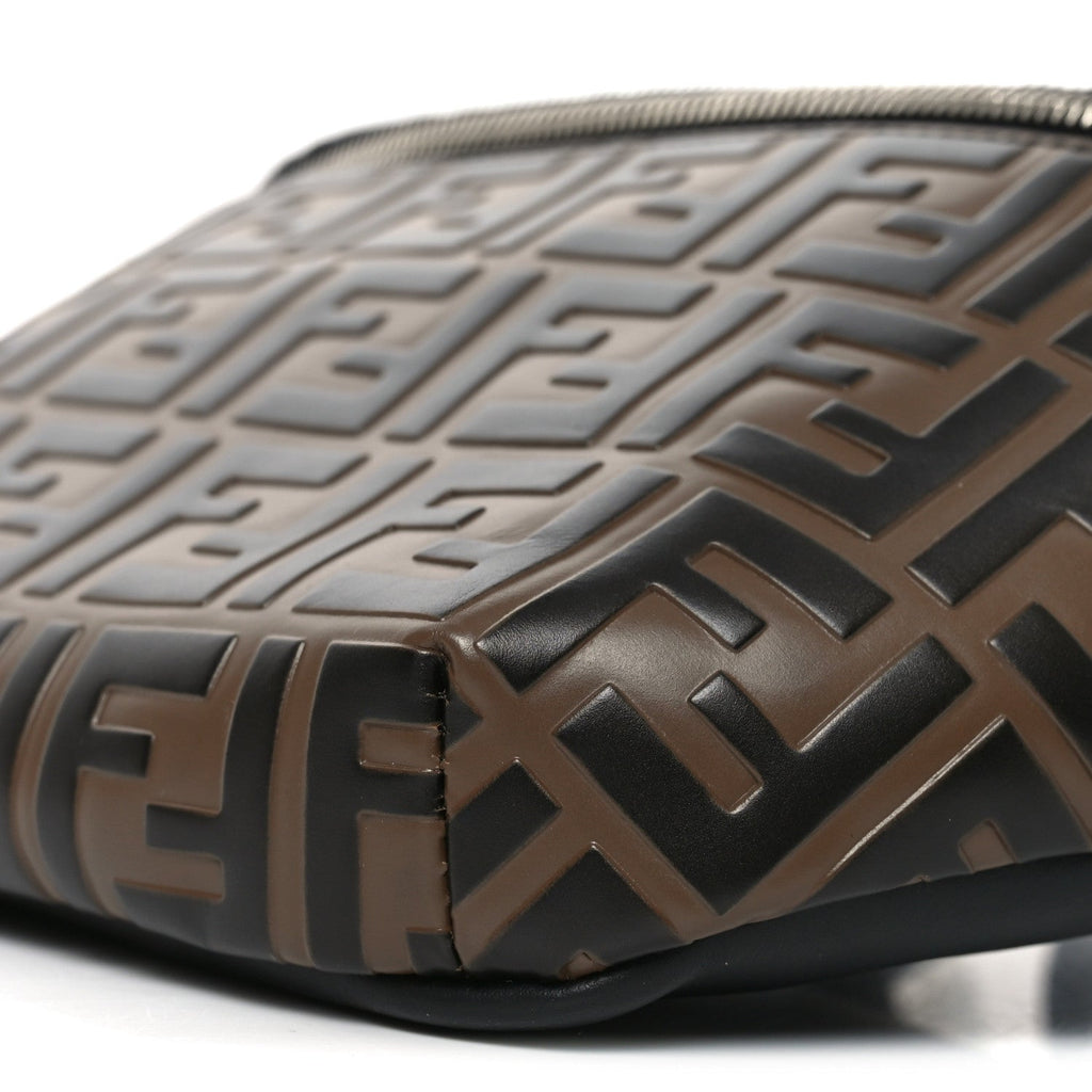 Vitello Century Bi-Color FF 1974 Embossed Belt Bag Maya Black