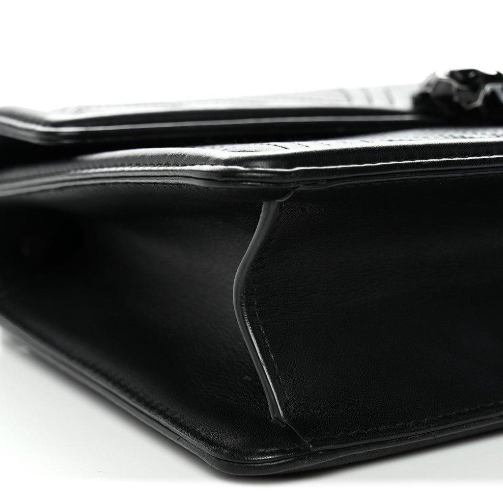 Quilted Nappa Smooth Calfskin Serpenti Forever Diamond Blast Shoulder Bag Black